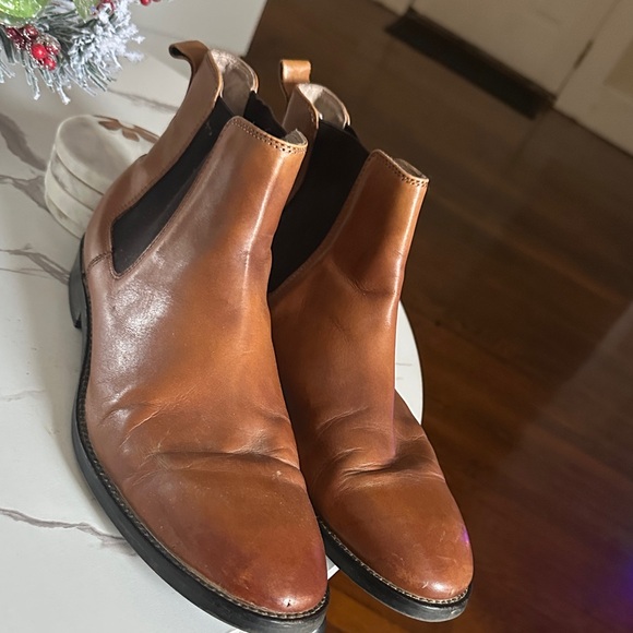 Banana Republic Tan Leather Ankle Boots